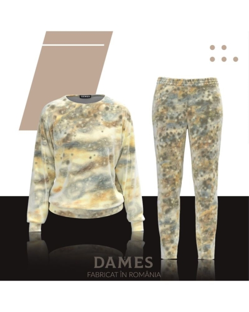 Bluza degrade tip hanorac din catifea CMD494 - Img 2