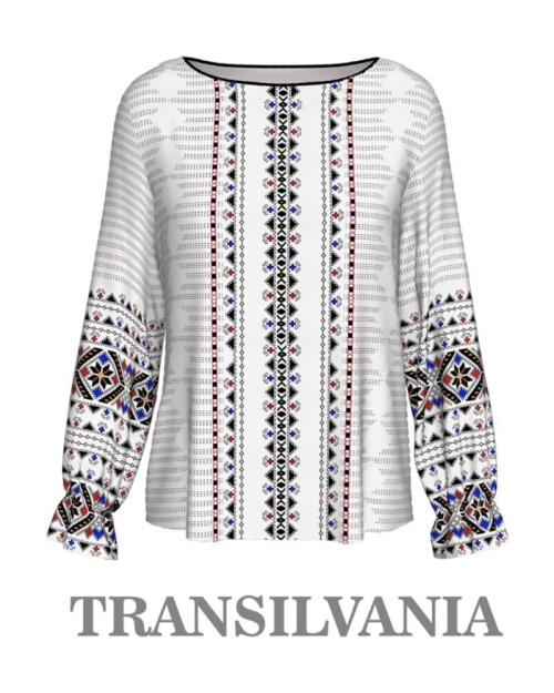 Bluza imprimata cu model traditional A842R2
