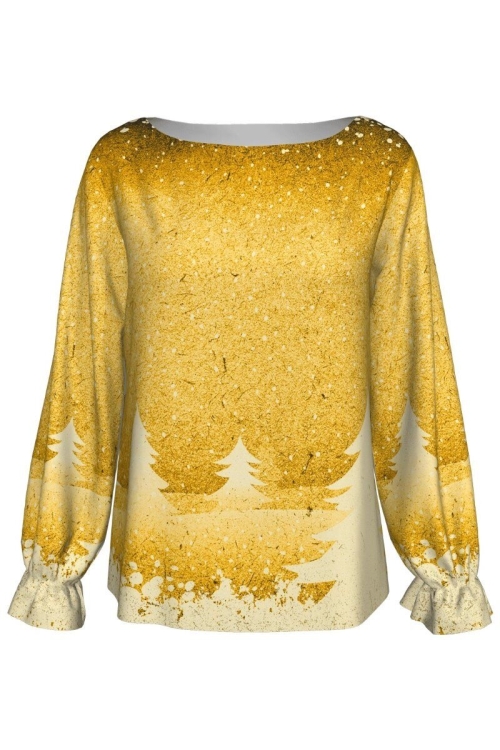 Bluza imprimata Golden A842C6 - Img 2