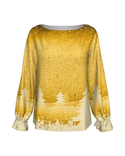 Bluza imprimata Golden A842C6 - Img 1