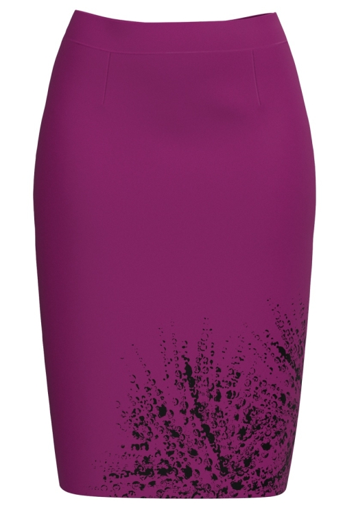 Fusta conica Magenta imprimata Picaturi de roua