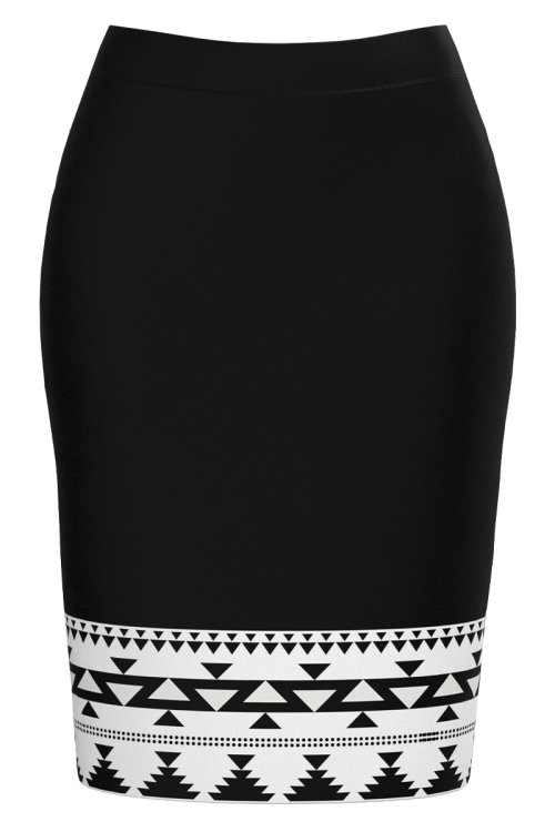 Fusta conica neagra imprimata traditional