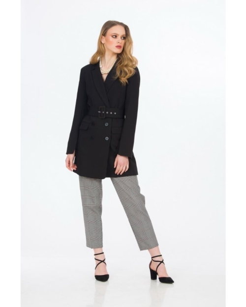 Jacheta neagra casual A847H - Img 2