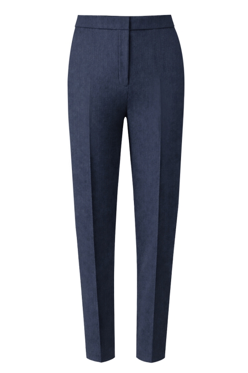 Pantaloni conici antracit din stofa fina Valeria