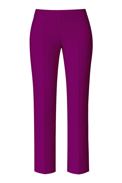 Pantaloni drepti magenta eleganti