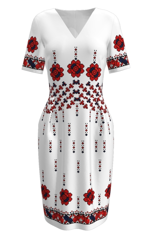 Rochie casual cu imprimeu traditional CIO112 - Img 2