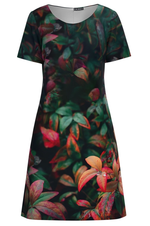 Rochie casual imprimata cu model floral CMD4077 - Img 2