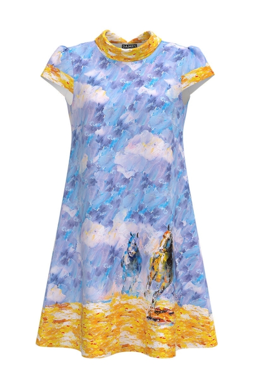 Rochie casual imprimata digital CMD628 - Img 2