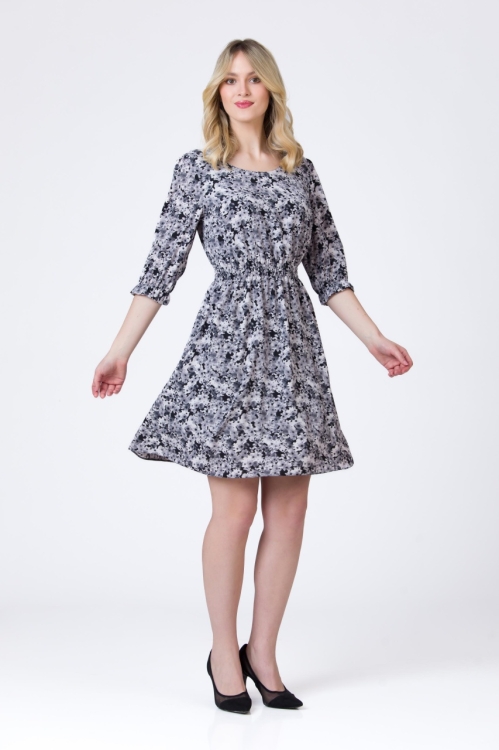 Rochie casual imprimata floral - Img 1