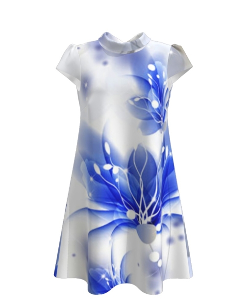 Rochie casual vara imprimeu digital floral CMD107 - Img 1