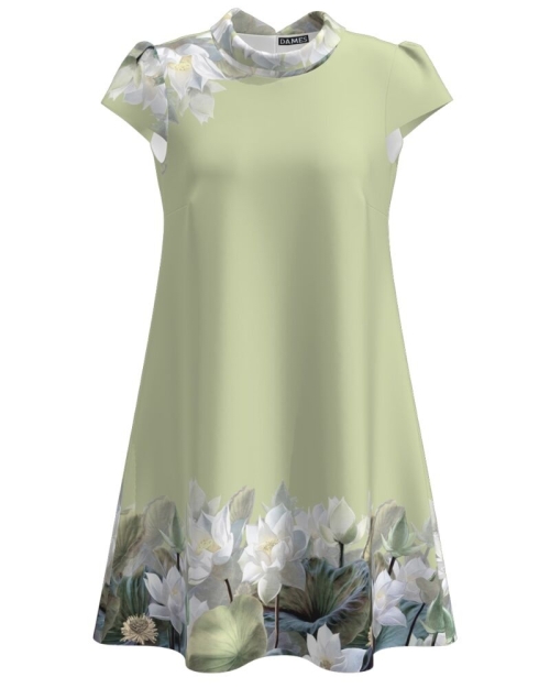 Rochie casual vernil imprimata cu model Floral CMD2464 - Img 1
