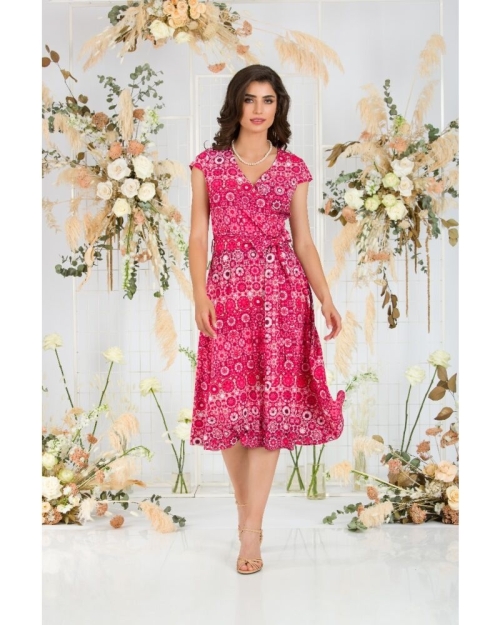 Rochie clos eleganta de vara imprimata digital CMD853 - Img 1