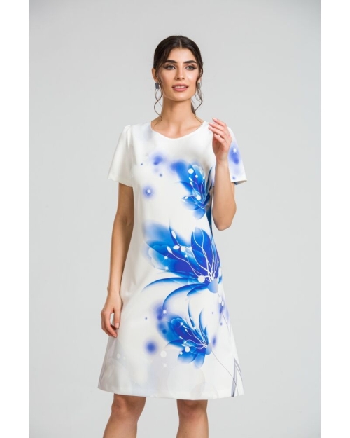 Rochie evazata imprimata digital CMD51 - Img 1