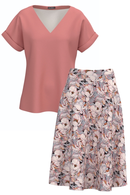 Set dama bluza si fusta Gradina de Portelan