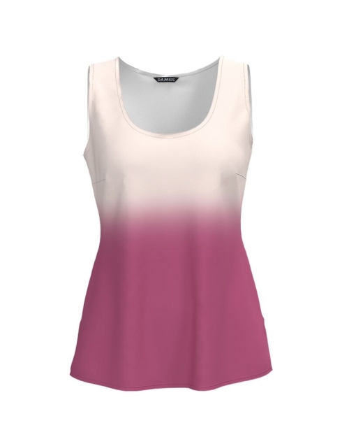Top casual roz imprimat in degrade - Img 1