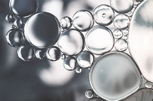 Reprezentare vizuală a moleculelor de acid hialuronic