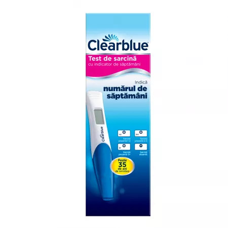 Test sarcina cu indicator de saptamani Clearblue