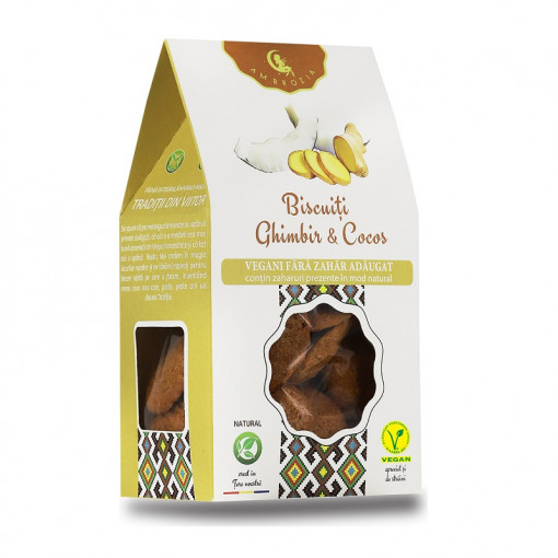 AMBROZIA Biscuiti Ghimbir&Cocos