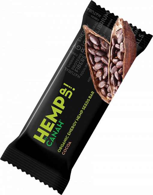 CANAH ECO Baton cu seminte canepa si cacao x48g