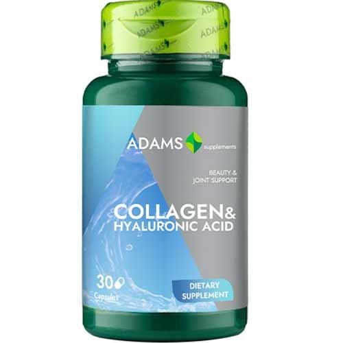 Colagen Cu Acid Hialuronic 30 Capsule Adams