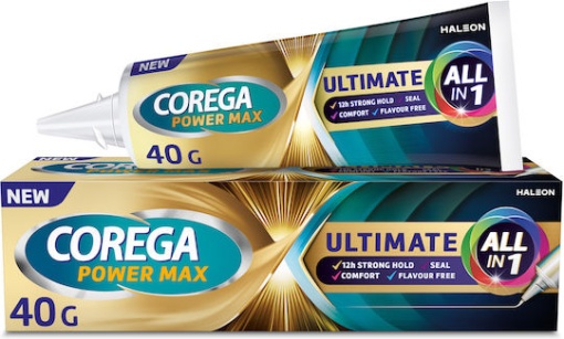 Crema adeziva pentru proteza dentara Corega Ultimate All in 1, 40g