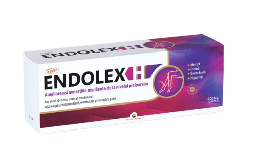 Crema pentru Picioare Obosite Endolex H, 200 ml – Sun Wave Pharma