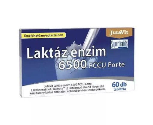 Enzima Lactaza 6500 FCCU Forte, 60 comprimate, Jutavit