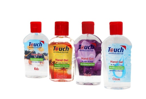 Gel antibacterian pentru maini Violet, 59 ml, Touch
