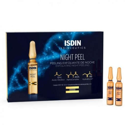 ISDIN Night Peel-Peeling exfoliant de Noapte x10fix2ml