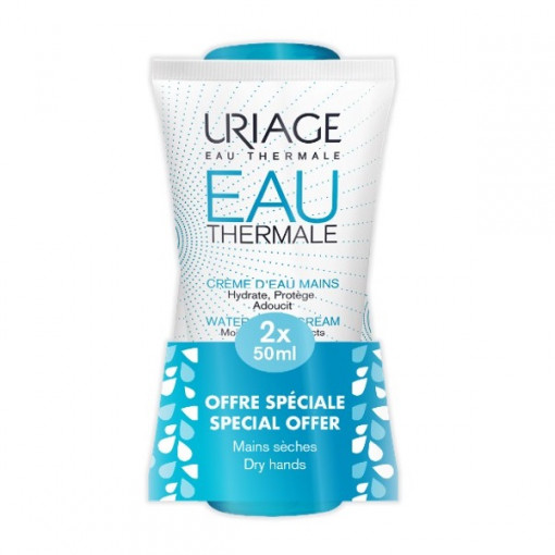 Pachet Crema reparatoare si izolatoare pentru maini, 50 ml + 50 ml, Uriage