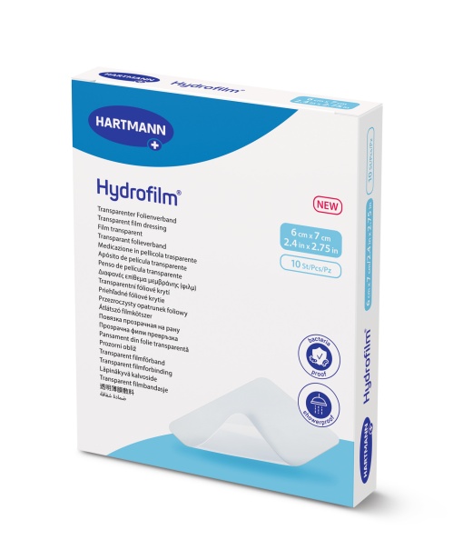 Plasture transparent Hydrofilm 6x7 cm, 10 buc – Hartmann