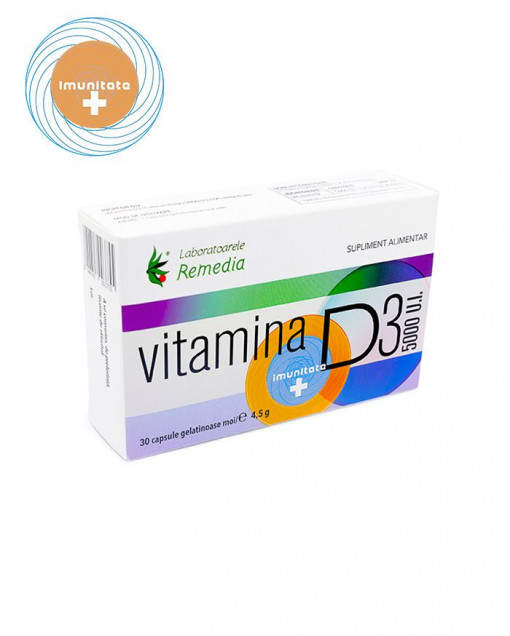 Vitamina D3 5000UI x 30cp (Remedia)