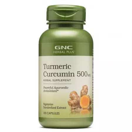 GNC Herbal Plus Turmeric Curcumin 500 mg – 100 Capsule Vegetale