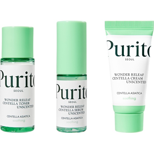 PURITO Wonder Releaf Centella Unscented Mini Kit Set