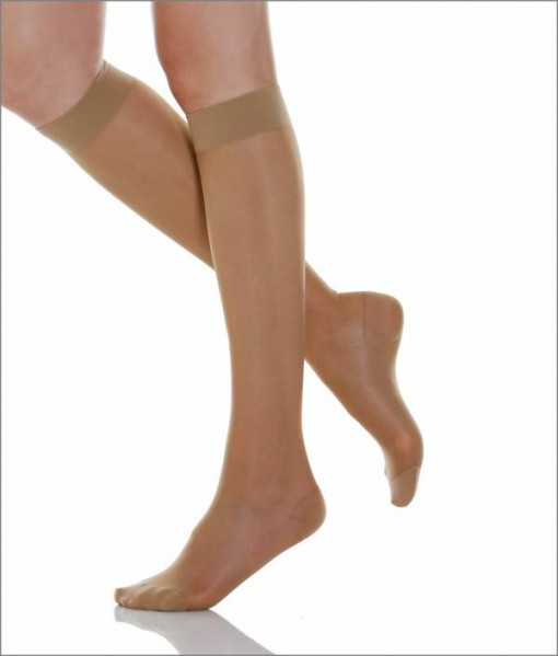 RelaxSan Basic, ciorapi genunchi, compresie 18-22 Hgmm, 140 den, NEUTRU, NR 1