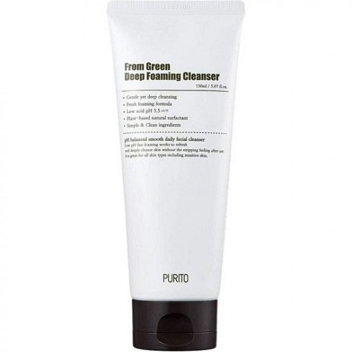 Spuma de curatare faciala From Green Deep Foaming Cleanser, 150 ml, Purito