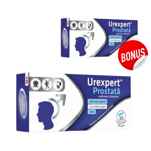 Urexpert Prostata, 30 comprimate filmate, Antibiotice SA +10 comprimate Bonus