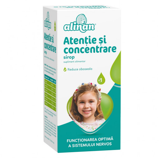 Alinan Atentie si concentr sirop x 150ml