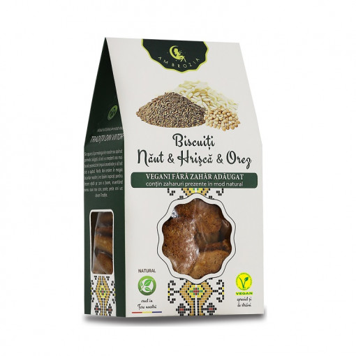 AMBROZIA Biscuiti Naut&Hrisca&orez x 150g