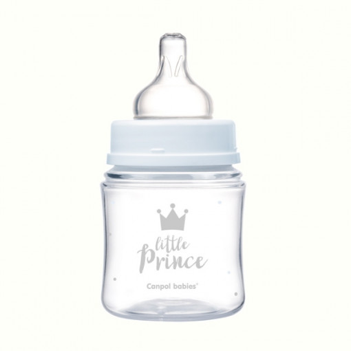 CANPOL Biberon Anticolici Gat Larg x120ml Royal Baby 35/233