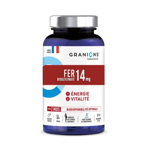 LGN Fier bisglicinat 14 mg, 60 capsule vegetale – Granions