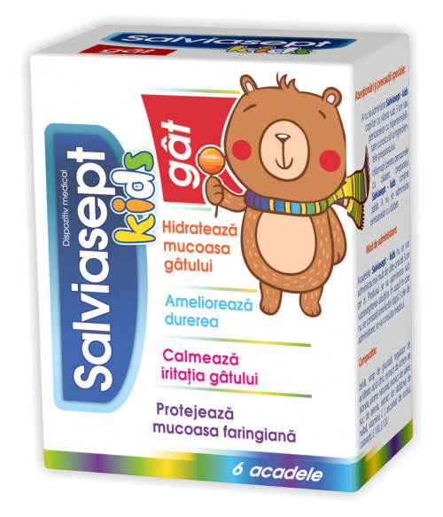 Salviasept Kids Gat 6 acadele – Zdrovit