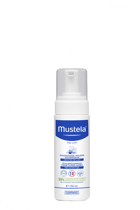 Sampon spuma pentru nou nascuti, 150 ml, Mustela