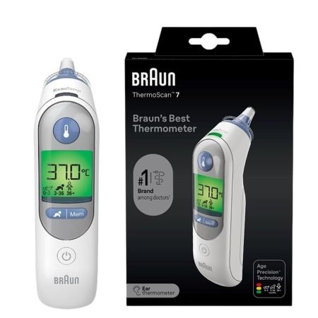 Termometru auricular copii Braun ThermoScan 7 IRT6520 cu Age Precision