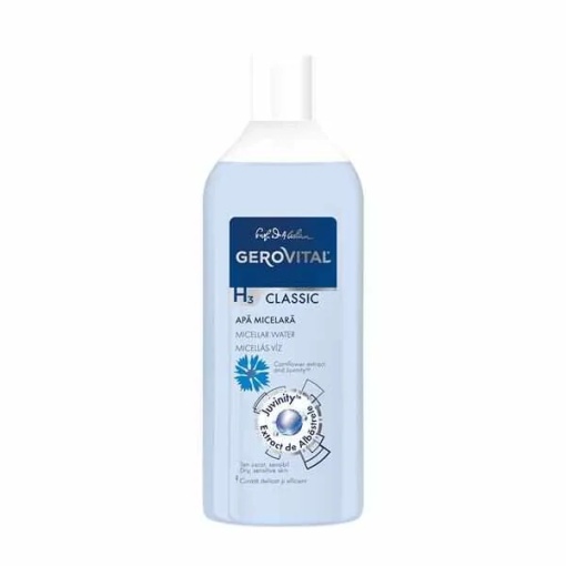 Apa micelara cu albastrele si Juvinity H3 Classic, 400 ml, Gerovital