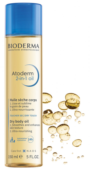 Atoderm Ulei 2 in 1 tratament piele uscata, 150ml, Bioderma - Img 1