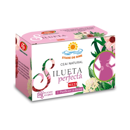 Ceai Silueta perfecta 1, purificare si drenaj, 20 plicuri, Fares