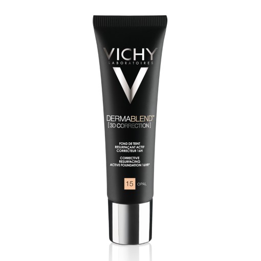 Fond de ten corector Dermablend imperfectiuni 3D, Nuanta 15, 30 ml, Vichy