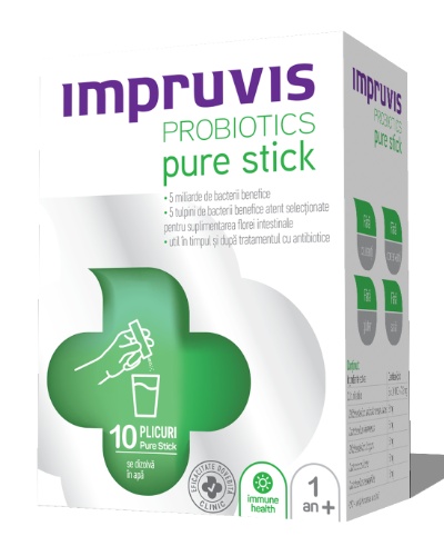 Impruvis Probiotics Pure Stick 10 Plicuri