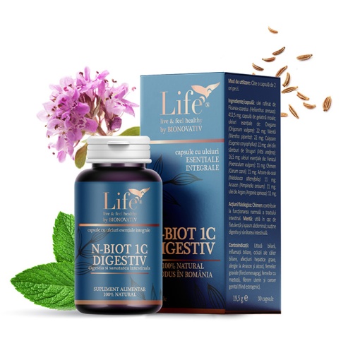 N-Biot 1C Digestiv, 30 capsule – Bionovativ Life